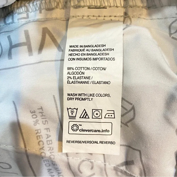 NWT Van Heusen Cargo Shorts 36 Stretch Cotton 8in Inseam- Stone Grey - Picture 13 of 16